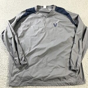 Villanova Wildcats Jacket Mens 3XL Gray NCAA Basketball Nike Storm Fit Pullover